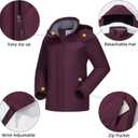 CAMEL CROWN Women's Ski Jacket Winter Snow Coat Warm Fleece Mountain Waterproof Female Jacket Snowboarding jackets (XXL)