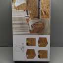 12x12in Storage Baskets Set of 4 Water Hyacinth Baskets, Foldable Handwoven Storage Cubes, Wicker Cube Baskets Laundry Organizer Totes for Home