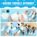 100 Pcs Disposable Dog Paw Protector Adjustable Pet Boots Dog Feet Covers for Paw Protection with Self Adhesive Bandage for Dogs Indoor Outdoor Walking Foot Muffs  8 x 16.51 cm / 3.15 x 6.5 inches