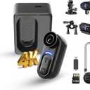 4K Mini Wearable Body Camera - 128GB Magnetic Thumb-Size Action Cam, 6-Axis Stabilization, Audio/Video Recording, Hands-Free POV for Vloggers, Hikers, Workers, Cycling, Travel & Daily Use