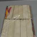 Rcpuirl 50 PCS Extra Large Thick Wood Bookmark with Tassels & Gift Ribbons  Unfinished Wooden Bookmarks to Paint, Bulk Blank Bookmarks for DIY Crafts, Painting, Wedding, Birthday Party Decors