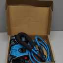 No Pull Dog Harness Adjustable Reflective Oxford Easy Control Medium Large Dog Harness with A Free Heavy Duty 5ft Dog Leash (L (Neck: 18"-25.5", Chest: 24.5"-33"), Blue Harness+Leash)