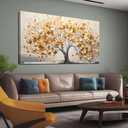 Decorative Painting Tree of Life Canvas Wall Art Pictures for Living Room Bedroom Canva Wall Decor Large Artwork Canvas Wall Decor Ready to Hang Artwork Print with Frame Modern Wall Art Size 29x58