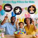 36 Pcs Prefilled Easter Eggs with LED Finger Lights Toys, Easter Party Favors Basket Stuffers for Kids, Easter Egg Hunt, Goodie Bag Fillers, Classroom Prize Supplies, Party Games