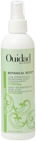 Ouidad Botanical Boost Curl Energizing & Refreshing Hair Spray, Curl Spray for Lasting Definition, No-Residue Hair Spray for Curly Hair, Adds Weightless Moisture, All Curl Types