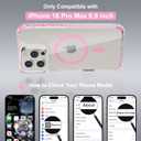 Magnetic for iPhone 16 Pro Max Case, Built-in Screen Protector