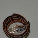 VONMELLI 2 Pack Women's Belts for Jeans Pants Fashion Gold Buckle Ladies Dress Belt (XXL: Fit Waist Size 47-50 Inches, I-black+brownt)