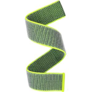 Abanen Hook and Loop Quick Dry Watch Band for Fenix 8 47mm/ epix Pro 47mm / Fenix 7/6/5, 22mm Woven Nylon Ultralight Sport Wristband Strap for Garmin Instinct 2, Instinct 3 45mm (Bright green)