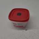 Rubbermaid Easy Find Vented Lid Food Storage Containers 7-Cup Red