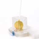 Decvel 2x2x2 inches Cake Pop Boxes with Hole (100 Pack) - Plastic Clear Boxes for Treats, Mini Gift, Small Candy - Macaron Box - Wedding, Party Favor Box