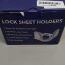 Bed Sheet Holders for Corners: 4 Pack Twist-Lock Clips Keep Sheets Tight Heavy-Duty Grippers Quick Install Fits All MattressesGrey