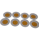 Smiley Face Trinket Dish Pack of 8
