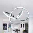 MAYNA LED Pendant Light with Irregular Ring Lights, 6000K White