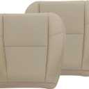 Driver & Passenger Bottom Seat Cover Compatible with Escalade 2007-2014 Tan Bottom