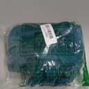 ZAFUL Women's One Piece Swimsuit Deep V Neck Ribbed Self Tie Sexy High Cut Bathing Suit Crisscross Back Swimwear (X-Large, Peacock Blue)