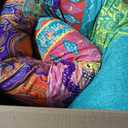 MAXYOYO Bohemian Retro Floor Mattress Boho Floral Style Japanese Futon Tatami Mat Foldable Mattress Portable Camping Sleeping Pad Lounger Couch King Size
