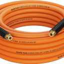 Giraffe Tools Hybrid Air Hose, 3/8 inch x 25 ft, 1/4 in. MNPT Fittings, 300 PSI Heavy Duty, Lightweight Air Compressor Hose (3/8'' (inches) x 25' (feet))
