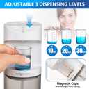 ZOFGENOW Automatic Mouthwash Dispenser for Bathroom,Bathroom Accessories 19.4 Fl Oz Dispensers with Magnetic Cups,Wall Mounted Dispenser,Suitable for All Age Groups,White