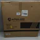 SUPERJARE 0.79'' Extra-Thick Exercise Equipment Mats, 6 Pcs 24 Sq Ft Rubber Top Floor Tiles with High Density EVA Foam, Interlocking Gym Flooring for Home Gym, Protective Workout Mat, Black/Blue