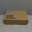 Veise Keyless Entry Door Lock with 2 Lever Handles - Electronic Keypad Deadbolt, Easy Installation Digital Smart Front Door Lock Set, Matte Black