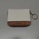 BOSTANTEN Credit Card Holder Wallet RFID Blocking Leather Small Wallet for Women Zipper Keychain Wallet with Wristlet BeigeBrown