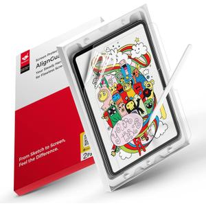 bersem 2 Pack Paperfeel (AlignGuard Pro) Screen Protector Compatible with iPad Pro 11 Inch M5 2025 / M4 2024, Crafted for Natural Writing, High Sensitivity, Less Reflection