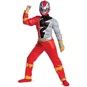 Red Ranger Muscle Costume for Kids. Size 7,8