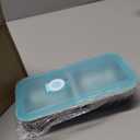 6PC Grab and Go Snack Containers Reusable, Stainless Steel Double Compartment Snack Container,Stainless Steel Snack Containers with Lids,Compartment box with Lids For Travel and Outdoor Camping