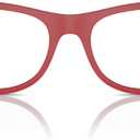 Ray-Ban Rx7307M Scuderia Ferrari Collection Square Prescription Eyewear Frames, Matte Red/ Demo Lens, 52 mm 