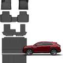 for Volkswagen Atlas Floor Mats 2018-2025 2026(Only 7 Seats),Car Mats for VW Atlas All Weather Anti-Slip Waterproof Mats Backrest Cargo Liner Accessories 2018 2019 2020 2021 2022 2023 2024 2025 2026