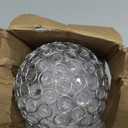 Solar Hanging Lantern Outdoor Lights, Dual LEDs Color Changing and Cool White Hanging Light Waterproof Crystal Globe Lamp Decoration in Garden, Pathway, Front Door - Clear