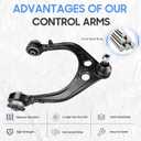 RWD Front Upper Control Arm w/Ball Joint Suspension Kit for 2005-2008 Dodge Magnum 2005-2019 Chrysler 300 2008-2019 Dodge Challenger 2006-2019 Dodge Charger (2pc Set)