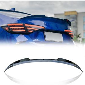 Xprite Rear Spoiler Wing Compatible with 2021 2022 2023 2024 2025 2026 Honda Civic Sedan Sport 11th Civic Rear Spoiler Wing Lip for Honda Civic Sedan (Glossy Black)