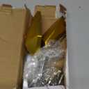 HOPESPANNER Universal Motorcycle Rear View Mirrors Adjustable Bar End Side Mirrors Mount Aluminum Plastic 1 Set Silver Tone Gold Tone M8/M10 Prismatic Shape