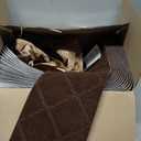 Stair Treads for Wooden Steps - 15pcs, 8x30in Carpet Stairs Runner Indoor Non-Slip Mats for Kids, Elders and Pets (Cube Brown)