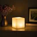 6 inch Rechargeable LED Cube Light, 16 Colors Changing Tesseract Light Cubes w/Remote, Dimmable Cosmic LED Cube Mood Lamp, Waterproof Bedside Lamp Night Lights for Kids Nursery Home Party