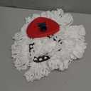 4-in-1 Mop Heads Replacements for O Cedar EasyWring 1 Tank System, Includes 1 Base | 1 Scrub Brush Head | 2 Spin Mop Heads, Full Set Mop Replace Heads for Cleaning Home, Bathroom & Kitchen