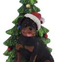 Rottweiler With Resin Christmas Tree Ornament For Personalization