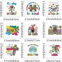2 x 9Pcs Autism Mama Mom Iron on Decals for T-Shirt DIY Washable Heat Transfer Vinyl Stickers for Clothing Jeans Pillow Covers Applique