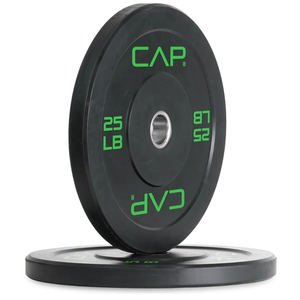 2Pack 25LB CAP Barbell Rubber Olympic Bumper Plate