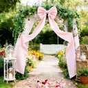 Extra Long Satin Pink Bow for Coquette Room Decor,70x20 Inch Bow Wall Decor for Valentine's Day Bachelorette Bridal Shower Wedding Birthday Christmas Decorations