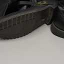 DUNHAO COS Men's Faux Leather Medieval Boots Viking Pirate Costume Boots Renaissance Faire Cosplay Shoes (12-12.5, Black)