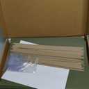 25 Blue Summit Supplies Legal Size Hanging File Folders - Expandable Hanging File Folders with 1" Expansion, Standard Green, Durable 12pt Paper, Includes 25 Plastic Tabs and Inserts