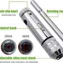 2Pcs Ratchet T Handle Tap Wrench, Adjustable T Bar Handle Holder Ratcheting Wrench for Metric M3-M8 / M5-M12 Thread Screw Taps