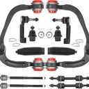 Front End 12pc Suspension Kit for 4WD 2009-2014 Ford F-150 [Exc. Raptor] 2 Upper Control Arms Ball Joints K80306/K80308, 2 Lower Ball Joints 2 Sway Bar Links 4 Inner Outer Tie Rods 2 Boots Replacement