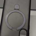 TORRAS Magnetic Ostand Ring Case Fit for Samsung Galaxy S24 Ultra Case [Compatible with MagSafe&Wireless Charging][Military Grade Drop Tested] Translucent Hard Back Soft Edge, Black