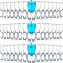 Patelai Set of 48 Water Goblet, Clear Stemmed Drinking Glasses, 16 oz