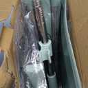 Broom and Dustpan Set for Home, Dust pan with Long Handle, Broom with Dustpan Combo Set, for Home Kitchen Room Office Lobby Floor Use Upright Stand Up Sweeping (Gray&Green)