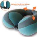 INFANZIA Chin Supporting Travel Neck Pillow, Comfortably Supports and Helps Support Head and Neck - Gifts for Toddler/Child/Kids, Blue