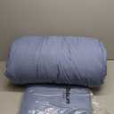Bedsure Comforter Set Queen Size - Cotton Fabric with Microfiber Inner Fill, Mineral Blue Soft Bed Set for All Seasons, 3 Pieces, 1 Comforter (90" x 90") and 2 Pillow Cases (20" x 26")